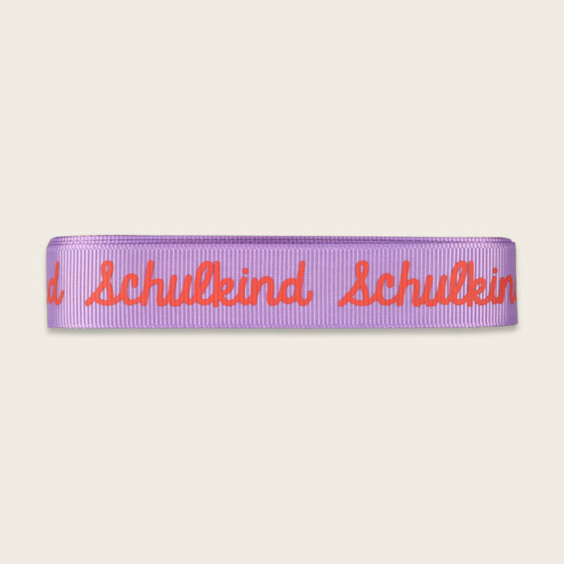 Geschenkband-Set „Schulkind“ – Flieder – Bild 3