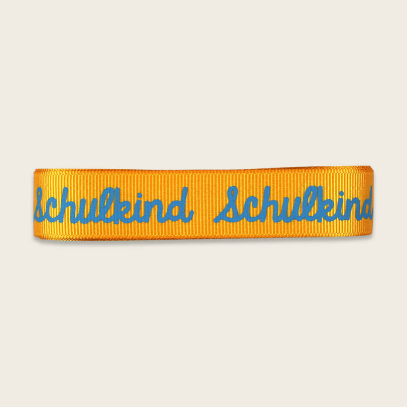 Geschenkband-Set „Schulkind“– Gelb – Bild 3