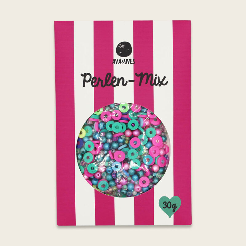 Perlen-Set "DIY" – Pink / Mint – Bild 2