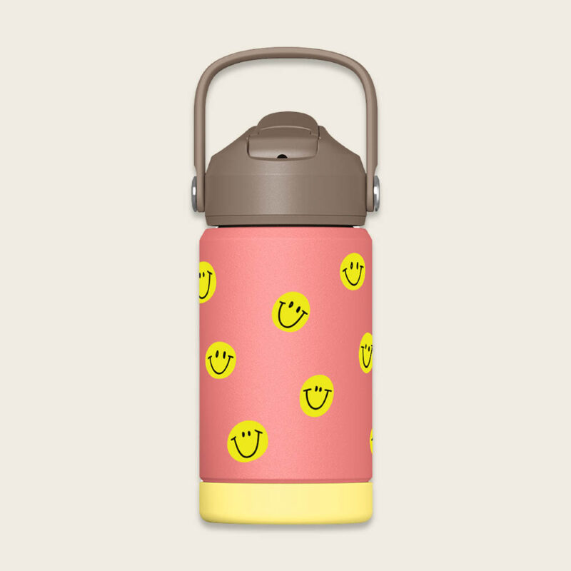Trinkflasche "Smile" aus Edelstahl – Koralle – Bild 2