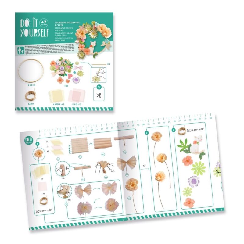 Kreativ-Set "DIY" – Blumenkranz Dalia – Bild 5