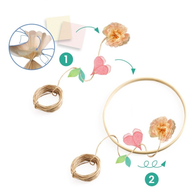 Kreativ-Set "DIY" – Blumenkranz Dalia – Bild 7