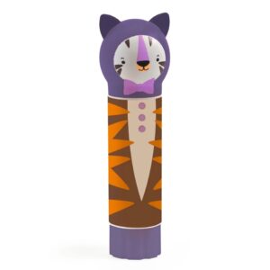 DJeco - Klebestifte mit lustigem Tierkopf (Tiger)