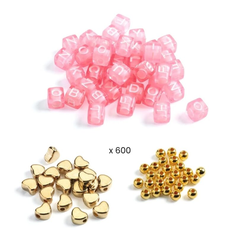 Kreativ-Set "Schmuck basteln" – Buchstaben Gold – Bild 2
