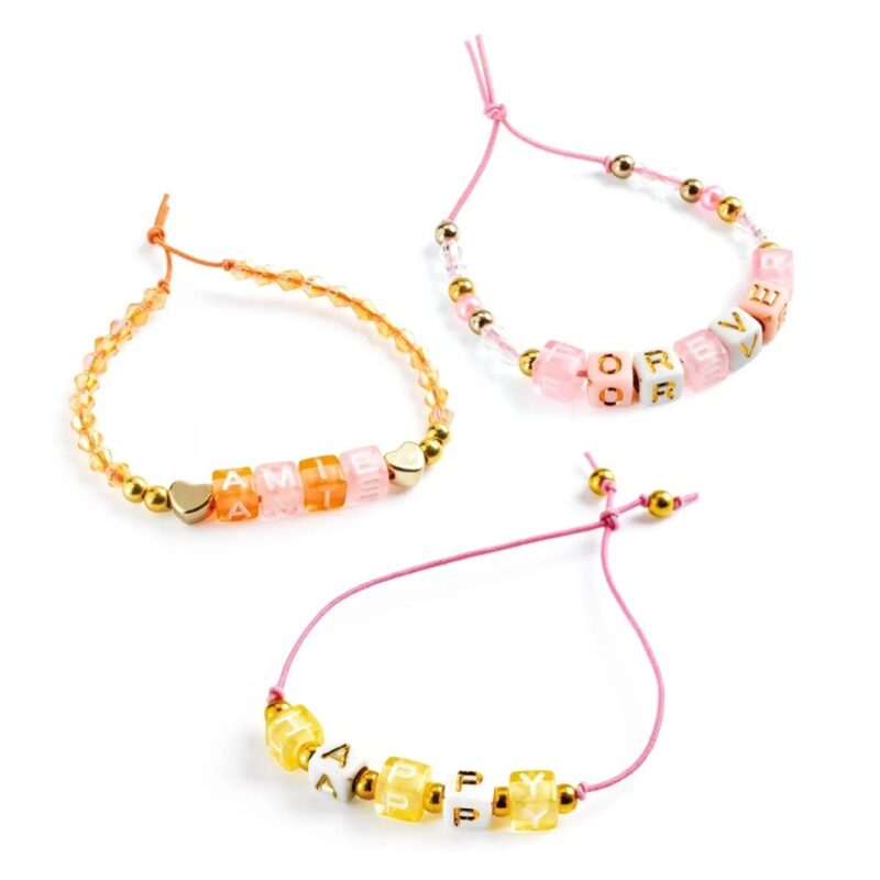 Kreativ-Set "Schmuck basteln" – Buchstaben Gold – Bild 3
