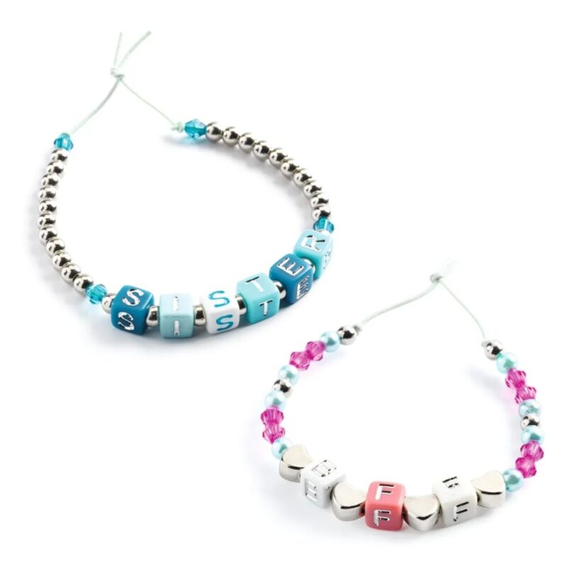 Kreativ-Set "Schmuck basteln" – Buchstaben Silber – Bild 3