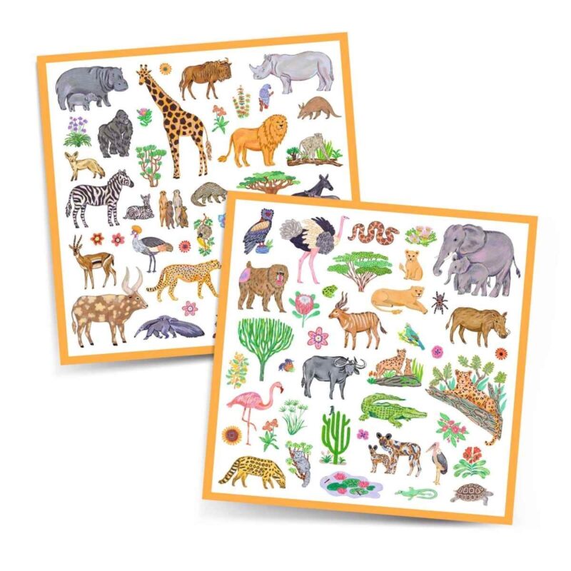 Set mit 160 Aufklebern "Sticker" - Kenia – Bild 2