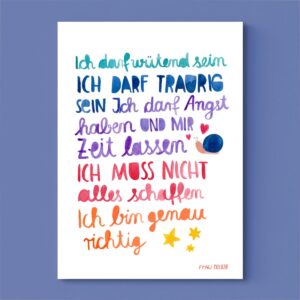Frau Ottilie - Print A4 *Affirmation* (Ich darf...)