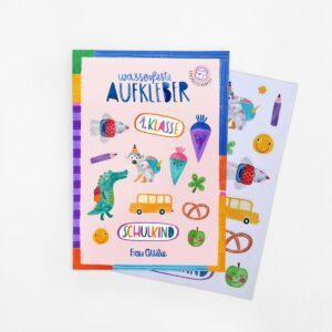 Frau Ottilie - Spülmaschinenfeste Sticker *Einschulung*