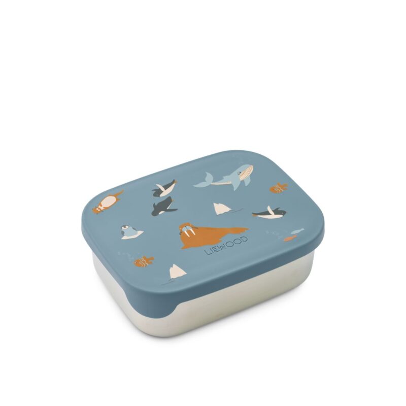 Liewood - Arthur Printed Lunchbox (Arctic Sea / Ocean view)