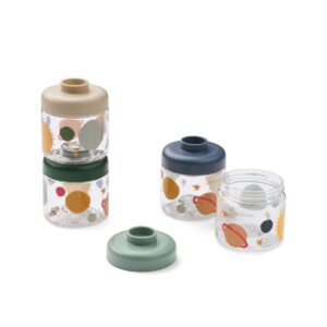 Liewood - Dominique Baby Food Tritan Boxes 4-Pack (Universe / Classic navy)