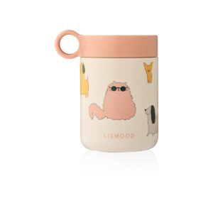 Liewood - Kiani Printed Food Jar (Cats and Dogs / Sandy)