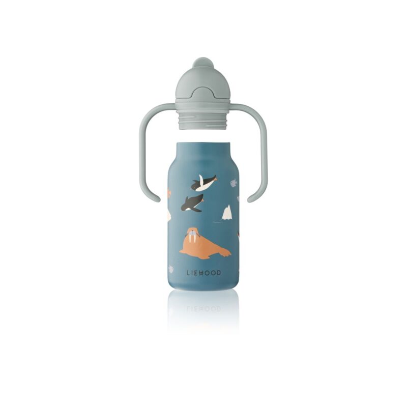 Edelstahlflasche mit Griffen "Kimmie Bottle 250 ml" - Arctic Sea / Ocean View – Bild 2