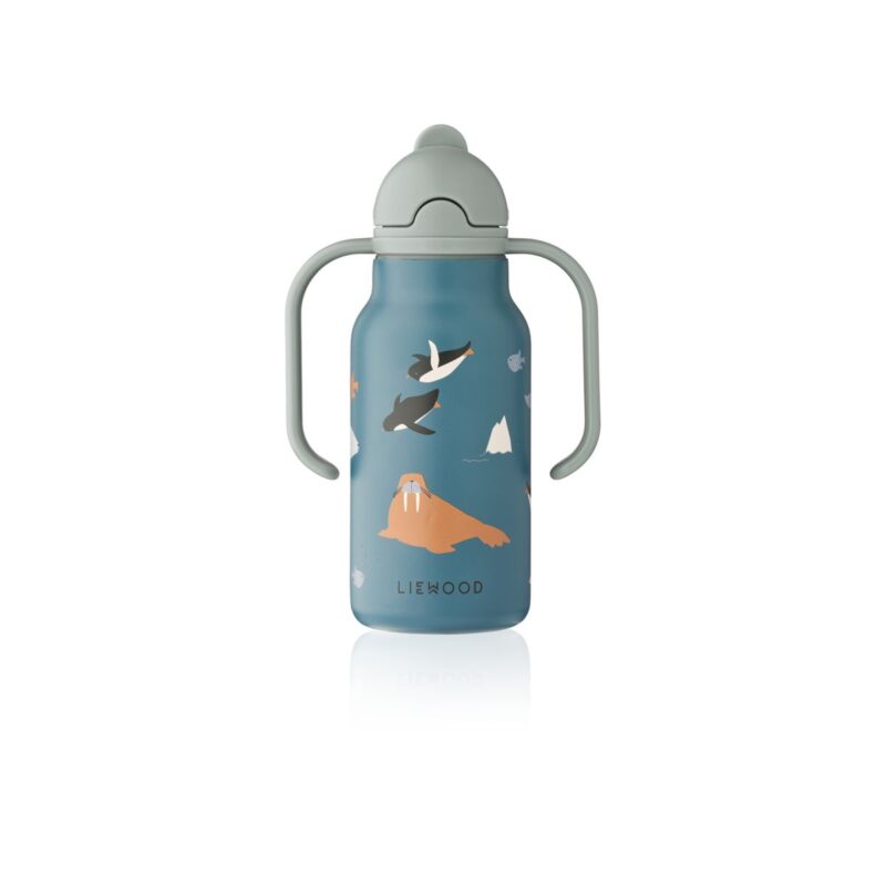 Edelstahlflasche mit Griffen "Kimmie Bottle 250 ml" - Arctic Sea / Ocean View – Bild 4