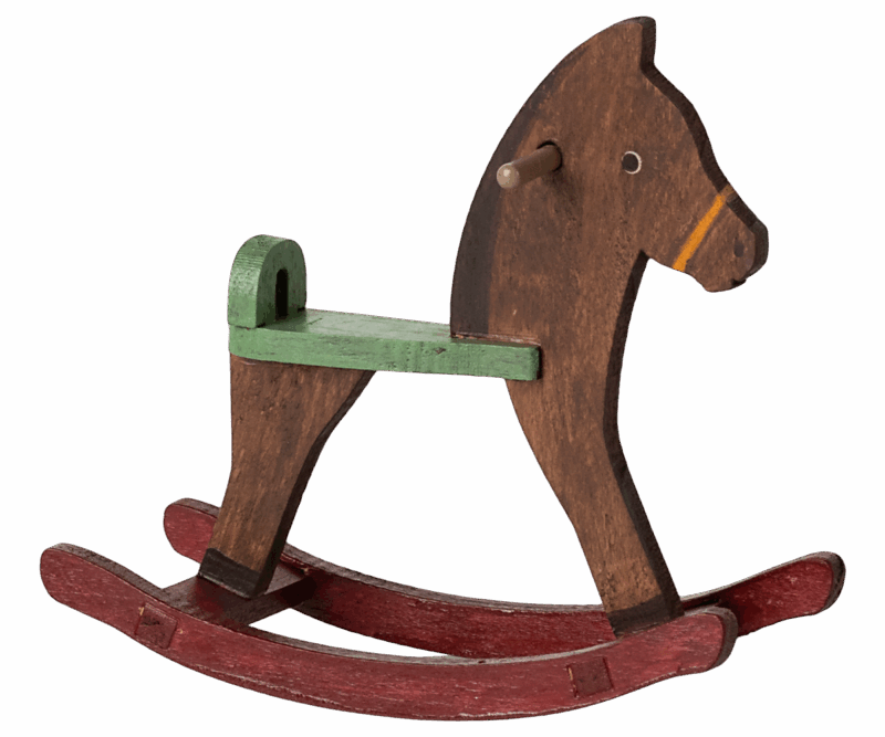 Maileg - Schaukelpferd Maus - Dunkelbraun