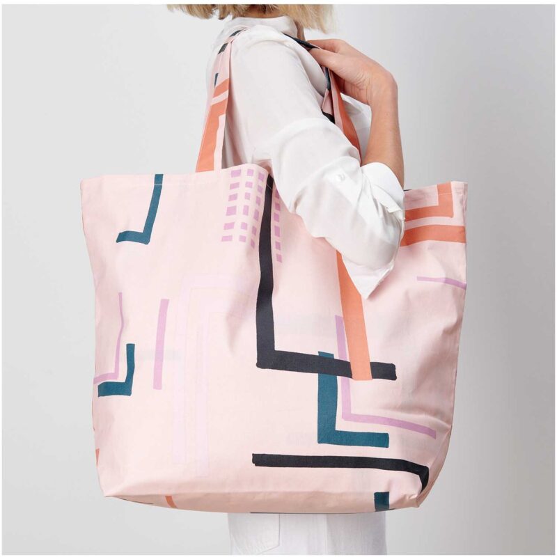 Shopper "Okina Hana" – Rosa 41x55x19cm – Bild 5