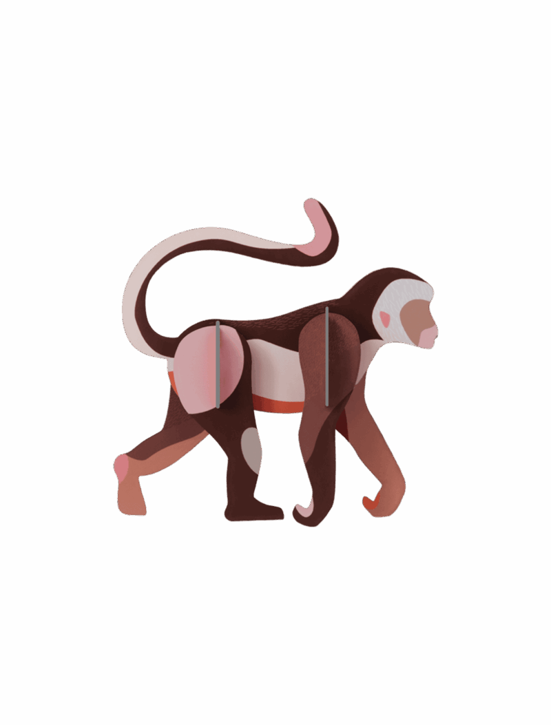 Studio ROOF - Wild Animals - Monkey