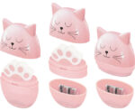 stylex - Doppelspitzer mit Radiergummi - Katze (rosa)