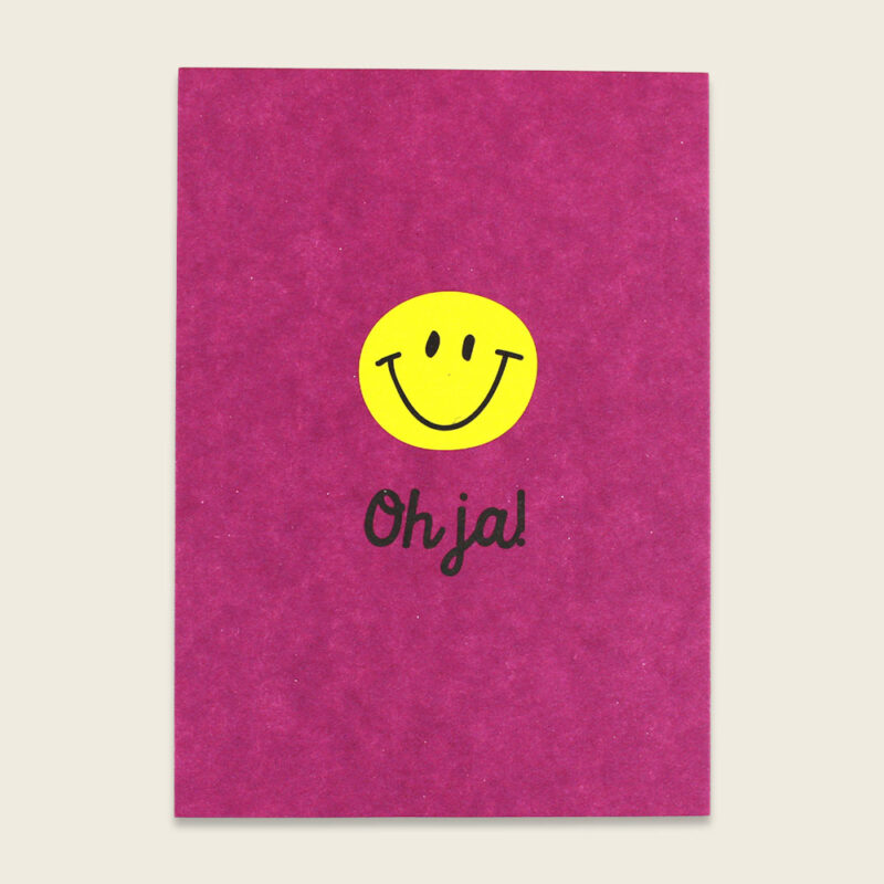 Ava&Yves - Postkarte “Oh Ja” - Violett