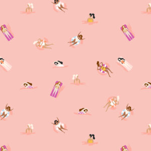 Cotton&Steel Fabrics - A Sunshine Story - Drift Away - Sunset Swim