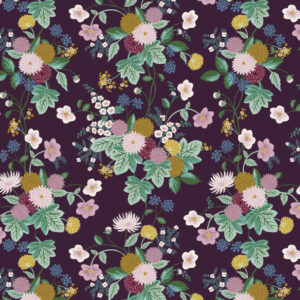 Cotton&Steel Fabrics - Dahlia - Aubergine
