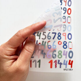 halfbird - Bügelbilder randlos "Zahlen BUNT"