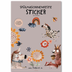 halfbird - Spülmaschinenfeste Aufkleber "Wunderland"