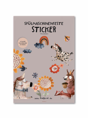 halfbird - Spülmaschinenfeste Aufkleber "Wunderland"