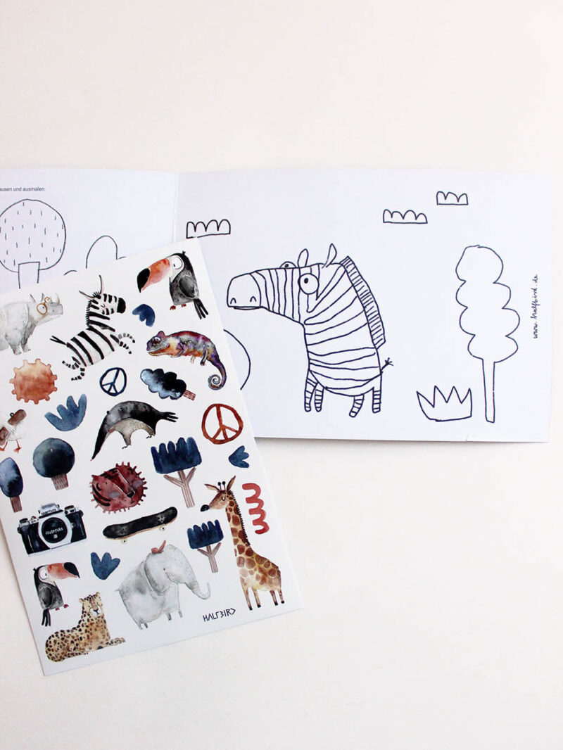 Spülmaschinenfeste Sticker "super Safari" – Bild 5