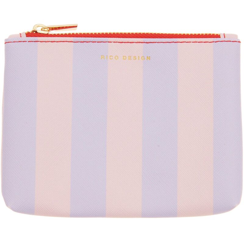 rico design - Etui Streifen - rosa/flieder
