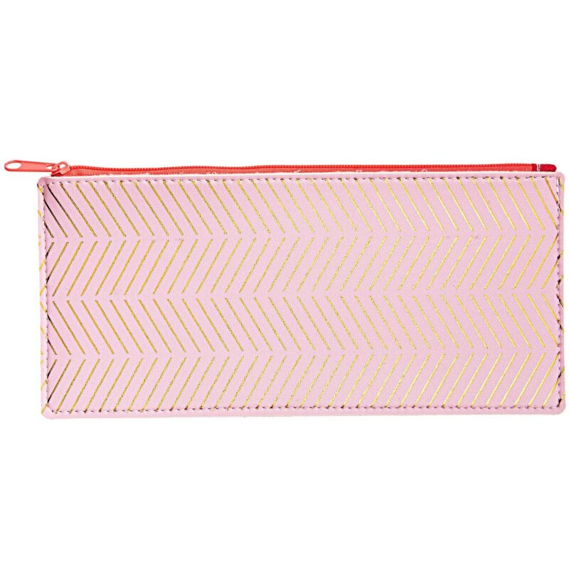 rico design - ETUI STREIFEN ROSA/GOLD