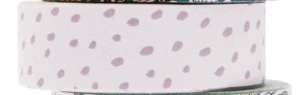 rico design - Tape Set Hygge Flowers (flieder Punkte)