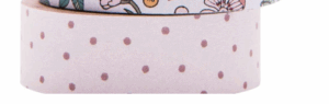 rico design - Tape Set Hygge Flowers (mauve Punkte)