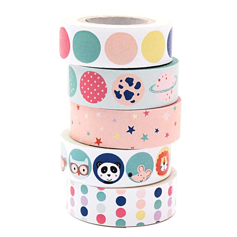 rico design - Tape Set kleine Astronauten (5er Set)