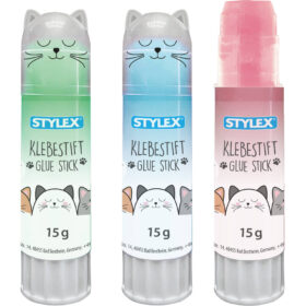 stylex - Klebestift farbige Paste - Katze (rosa)