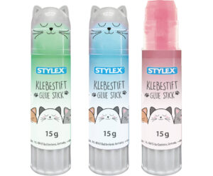 stylex - Klebestift farbige Paste - Katze (rosa)