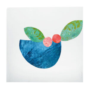 Bügelbild "Mistel blau"