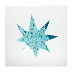 Bügelbild "Stern blau"