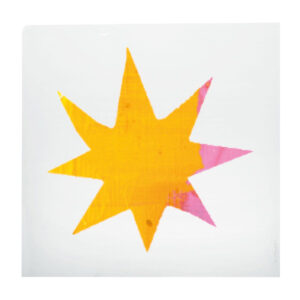 Bügelbild "Stern gelb"