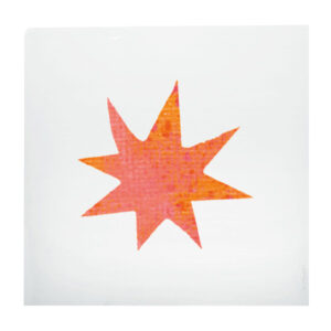 Bügelbild "Stern orange"