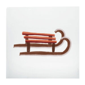 Bügelbild "Schlitten"