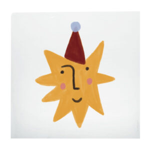 Bügelbild "Stern mit Weihnachtsmütze"