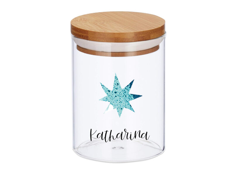 Keksdose_FrauOttilie_Sternblau_mitNamen