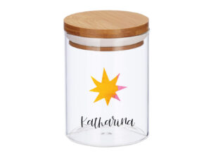 Keksdose/ Weihnachtsgebäckdose "Stern gelb"