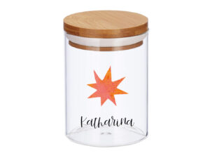 Keksdose/ Weihnachtsgebäckdose "Stern orange"