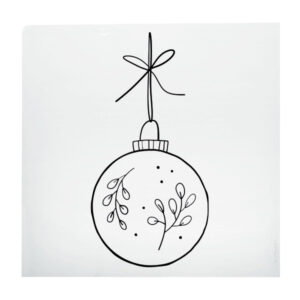 Bügelbild "Christbaumkugel"