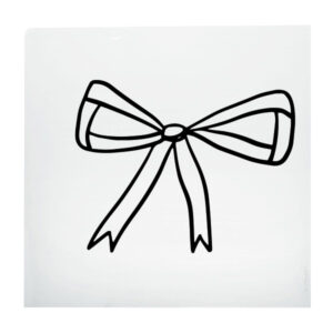 Bügelbild "Schleife"