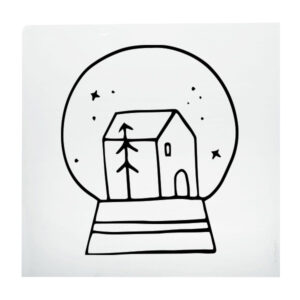 Bügelbild "Schneekugel"