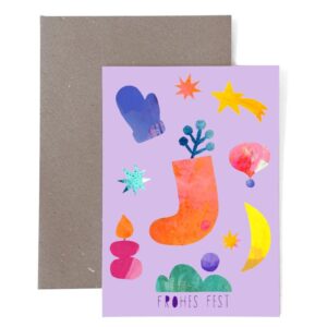 Frau Ottilie - Weihnachtsgrußkarte *Frohes Fest*