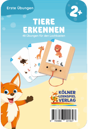 Kölner Lernspieverlag - Spiel Lochkasten (Erste Übungen - Tiere erkennen)